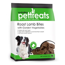 Roast Lamb Bites with Garden Vegetables - Australian Treats for Dogs 150g/500g