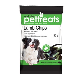 Lamb Chips with Garden Vegetables - Australian Dogs Treats 150g