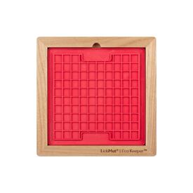 Lickimat  Wooden Eco Slow Feeder Keeper - Classic Sized Lick Mats