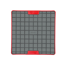 Lickimat Playdate Tuff Slow Food Licking Mat for Cats & Dogs - Red