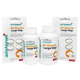 AristoPet Intestinal All Wormer Tablets for Large Dogs 20kg+