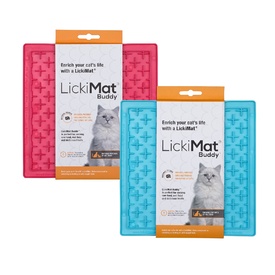 Lickimat Buddy Original Slow Food Anti-Anxiety Licking Mat for Cats
