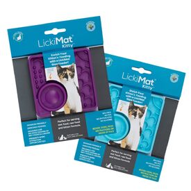 Lickimat Kitty Slow Food Bowl Anti-Anxiety Mat for Kittens