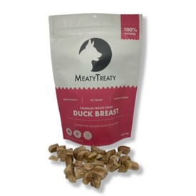 Meaty Treaty Freeze Dried Australian Duck Breast Cat & Dog Treats 50g