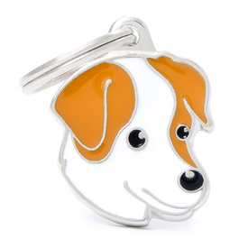 My Family Pet ID Tag Tan Jack Russell - Includes FREE Engraving