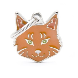 My Family Pet ID Tag Tabby Maine Coon Red ~ Includes FREE Engraving