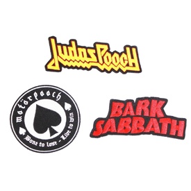 Pethaus Australia Heavy Metal Patch Set for Jackets & Bandanas - Judaspooch / Motorpooch / Bark Sabbath