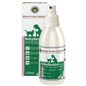 Natural Animal Solutions Itchy Scratch Skin Treatment for Cats & Dogs - 100ml