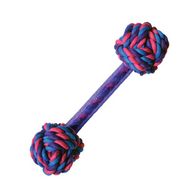 Kong Ultra Knots Barbell - Textured Dog Toy - Small/Medium