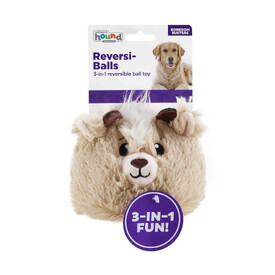 Outward Hound Reversi-Balls 2-in1- Plush & Ball Dog Toy - Antelope