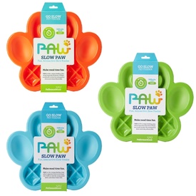 PAW Slow Feeder Wet & Dry Food Bowl for Cats & Dogs