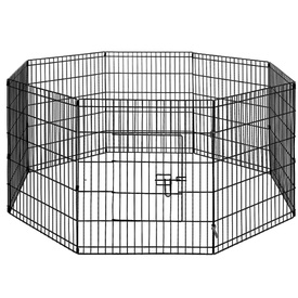 8 Panel Pet Dog Budget Playpen Puppy Exercise Cage Enclosure Play Pen Fence - Size 30