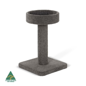 BOSSCAT Duke Premium Cat Scratcher with Claw-Care Carpet Post & Sleeping Nook