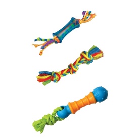 Petstages Mini Dental Chew Pack with 3 Teeth-Cleaning Dog Toys