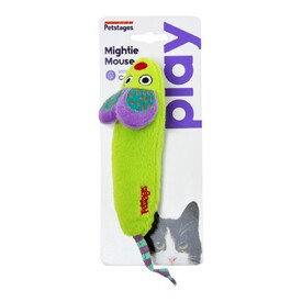 Petstages Green Magic Mightie Mouse Catnip Infused Kickeroo Cat Toy