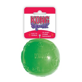 KONG Squeezz Multi-Textured Fetch Squeaker Rubber Dog Ball - Large x Pack of 4 Unit/s