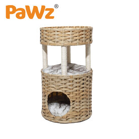 PaWz Cat and Small Dog Enclosed Pet Bed Puppy House with Soft Cushion