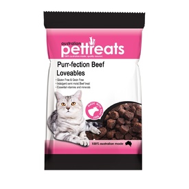 Purr-fection Australian Beef Lovables Semi-Moist Cat Treats - 80g
