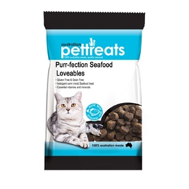 Purr-fection Australian Seafood Lovables Semi-Moist Cat Treats - 80g