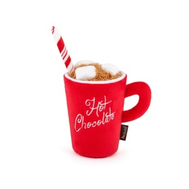PLAY Christmas Holiday Classic Plush & Squeaker Dog Toy - Ho Ho Hot Chocolate