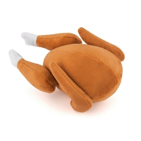 PLAY Christmas Holiday Classic Plush & Squeaker Dog Toy - Holiday Hound Turkey
