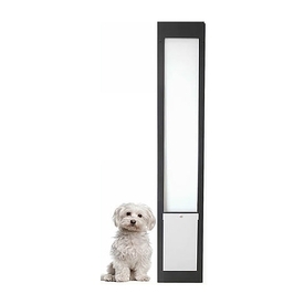 Patiolink Sliding Door Pet Panel Insert & Flap + Locking Bracket for Doors 2.1-3 meters