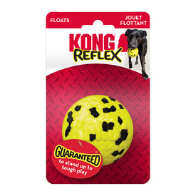 3 x KONG Reflex Bite Defying Floating Dog Toy - Ball Large