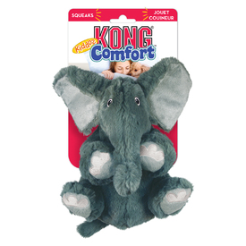 3 x KONG Comfort Kiddos Securty Elephant Plush Dog Toy - Large