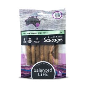 Balanced Life Crocodile & Salmon Sausage Dog Treat 7-Piece Pack