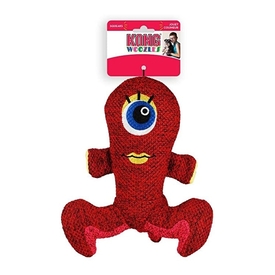 KONG Woozles Plush Squeaker Alien Dog Toy - Red - 3 Unit/s