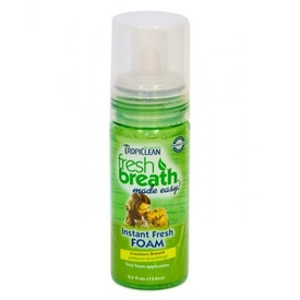 Tropiclean Fresh Breath Fresh Mint Foam for Dogs 133ml