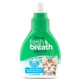 Tropiclean Fresh Breath Breath Water Enhancer Drops for Cats 65ml