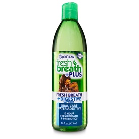 Tropiclean Fresh Breath Water Additive + Digestive Support for Dogs 473ml