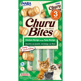 Inaba Cat Treats Chicken Wraps with Tuna Churu filling - 18 x 10g Tubes