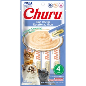 Inaba Cat Churu Meal Topper Treat - Creamy Tuna Recipe 24 x 14g Tubes