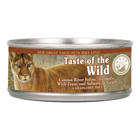 Taste of the Wild Grain Free Moist Cat Food - Canyon River 24 x 85g can