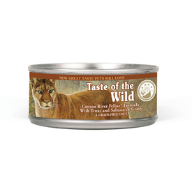 Taste of the Wild Grain Free Moist Cat Food - Canyon River 24 x 156g cans