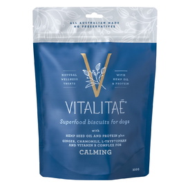 Vitalitae Superfood & Hemp Oil Dog Treats - Calming Biscuits - 350g