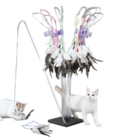 PURRfect Feather & Flexi-Neck Teaser Wand Interactive Cat Toy