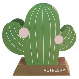 Vetreska Fruity Cardboard Cat Scratcher Post - Cactus 