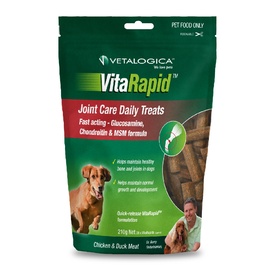 Vetalogica VitaRapid Grain Free Joint & Arthritis Care Treats for Dogs 210gm