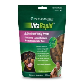 Vetalogica VitaRapid Grain Free Active Multi Health Treats for Dogs 210gm