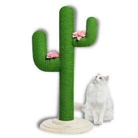 Vetreska Handmade Jute Cat Scratching Tree - Cactus
