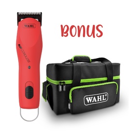 Wahl KM Cordless Red Pet Grooming Clipper with Bonus Large Cooler Carry Case