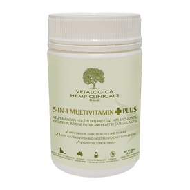 Vetalogica Hemp Clinicals 5-In-1 Multivitamin Plus Cat Supplement 100g