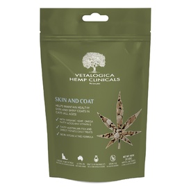 Vetalogica Hemp Clinicals Skin And Coat Cat Treats 100g