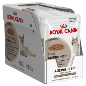 Royal Canin Ageing +12 Moist Cat Food in Gravy x 12 Pouches