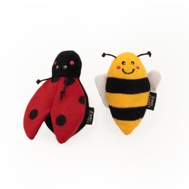 Zippy Paws ZippyClaws Cat Toy - Ladybug and Bee 2-Pack
