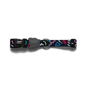Zee Dog Adjustable Dog Collar - Kaboom Multi-Colour Squiggles
