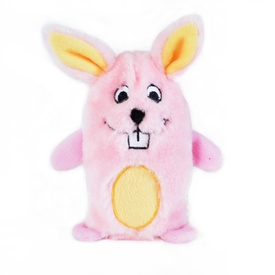Zippy Paws Stuffing-Free Squeakie Buddies Plush Dog Toy - Bunny